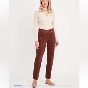 Old Navy OG straight high rise corduroy pants